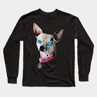 Geometric Chihuahua Long Sleeve T-Shirt